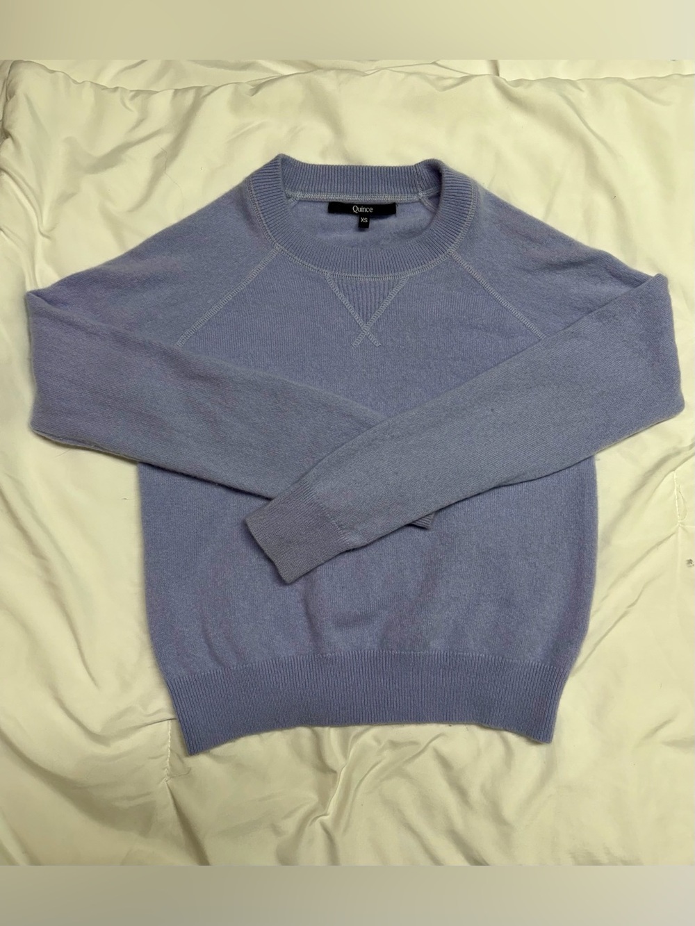 Quince women's Crewneck Sweater in Periwinkle